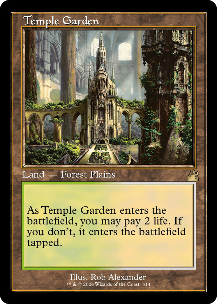 Temple Garden (Retro) [Ravnica Remastered] | Boutique FDB TCG