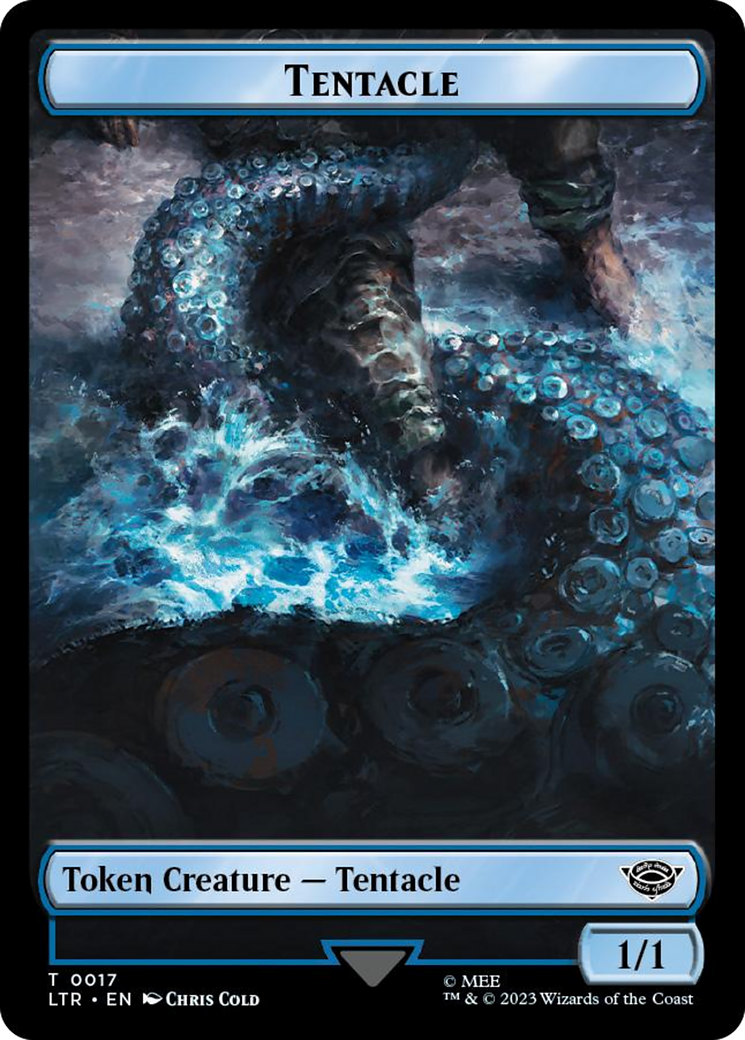 Tentacle // Food (0023) Double-Sided Token (Surge Foil) [The Lord of the Rings: Tales of Middle-Earth Tokens] | Boutique FDB TCG