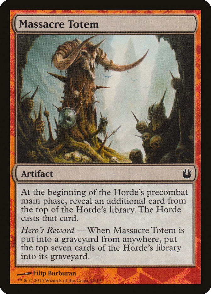 Massacre Totem [Born of the Gods Battle the Horde] | Boutique FDB TCG