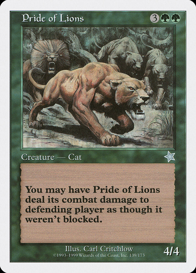 Pride of Lions [Starter 1999] | Boutique FDB TCG