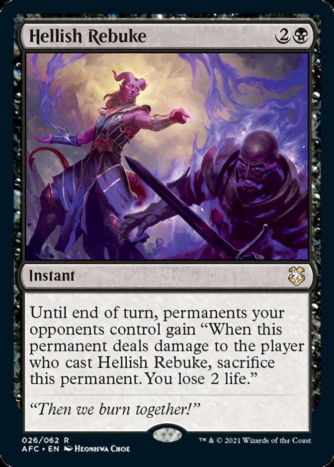 Hellish Rebuke [Dungeons & Dragons: Adventures in the Forgotten Realms Commander] | Boutique FDB TCG