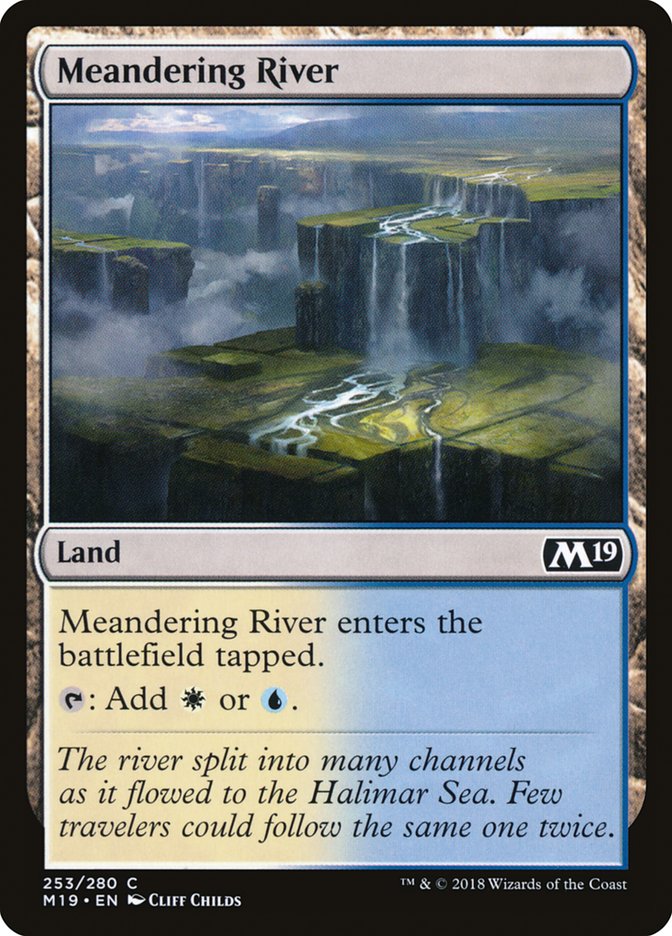 Meandering River [Core Set 2019] | Boutique FDB TCG