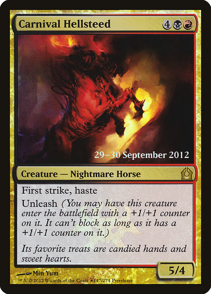 Carnival Hellsteed [Return to Ravnica Prerelease Promos] | Boutique FDB TCG