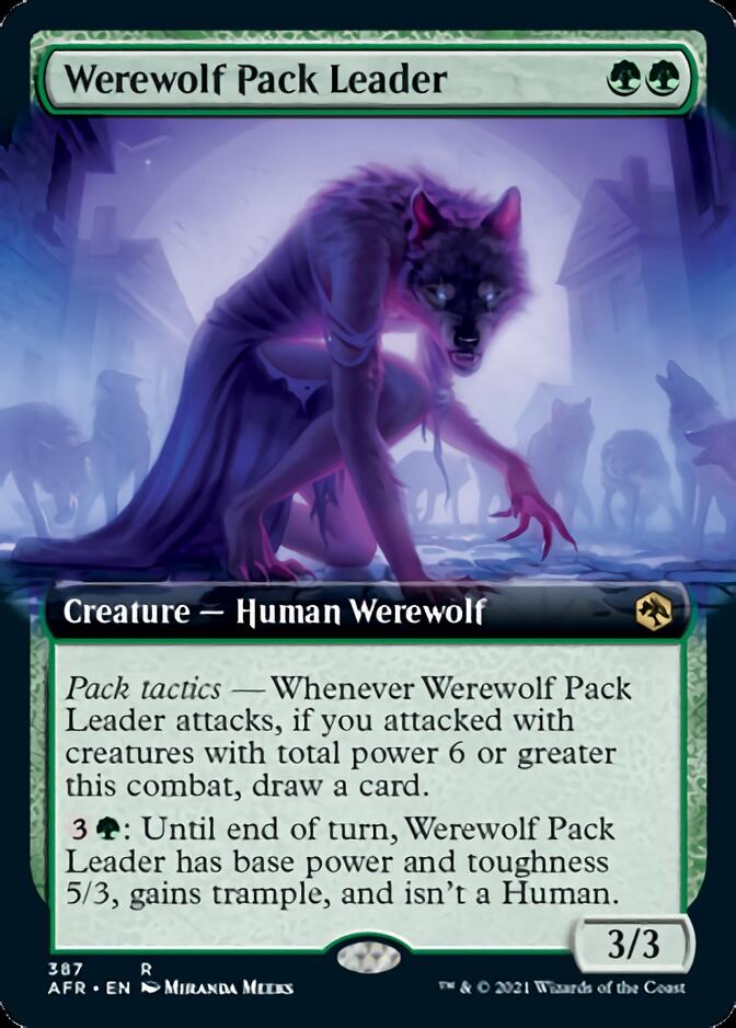 Werewolf Pack Leader (Extended Art) [Dungeons & Dragons: Adventures in the Forgotten Realms] | Boutique FDB TCG