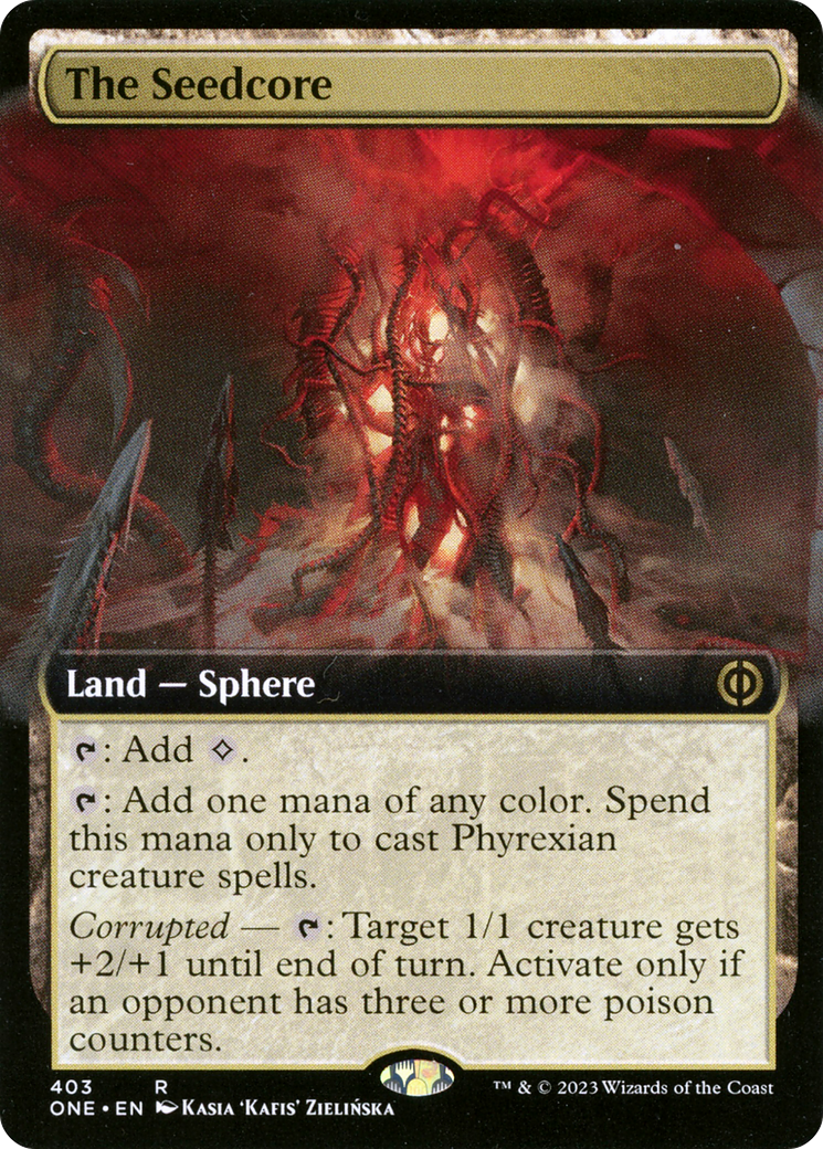 The Seedcore (Extended Art) [Phyrexia: All Will Be One] | Boutique FDB TCG