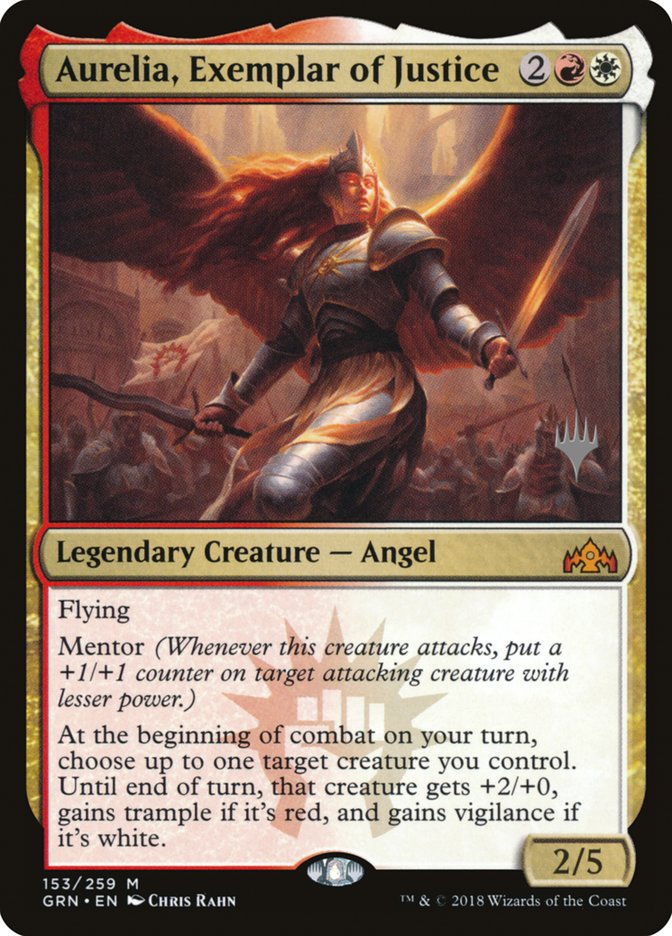 Aurelia, Exemplar of Justice (Promo Pack) [Guilds of Ravnica Promos] | Boutique FDB TCG