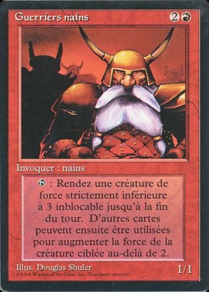 Dwarven Warriors [Foreign Black Border] | Boutique FDB TCG
