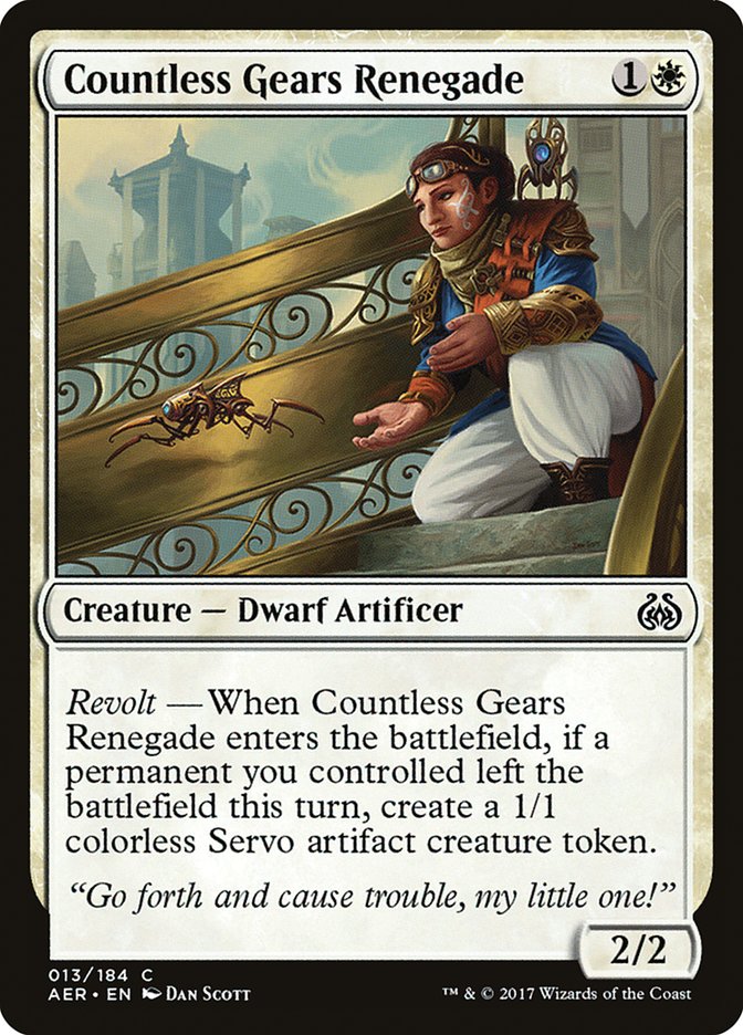 Countless Gears Renegade [Aether Revolt] | Boutique FDB TCG