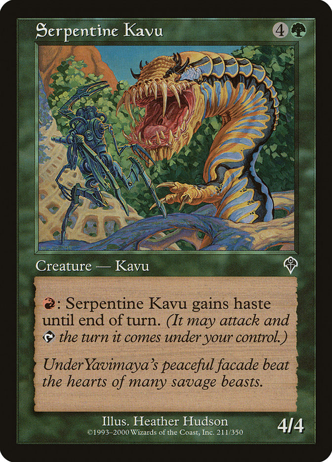 Serpentine Kavu [Invasion] | Boutique FDB TCG