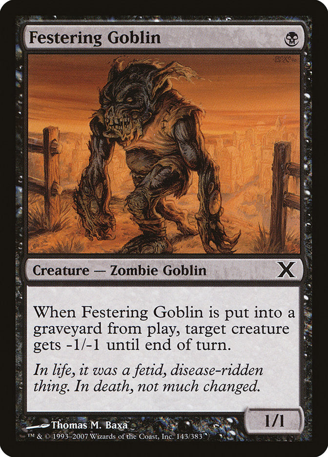 Festering Goblin [Tenth Edition] | Boutique FDB TCG
