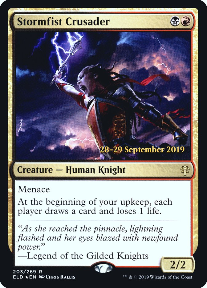 Stormfist Crusader [Throne of Eldraine Prerelease Promos] | Boutique FDB TCG