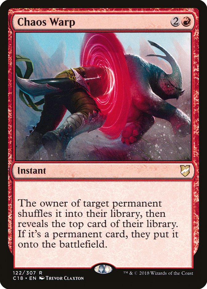 Chaos Warp [Commander 2018] | Boutique FDB TCG