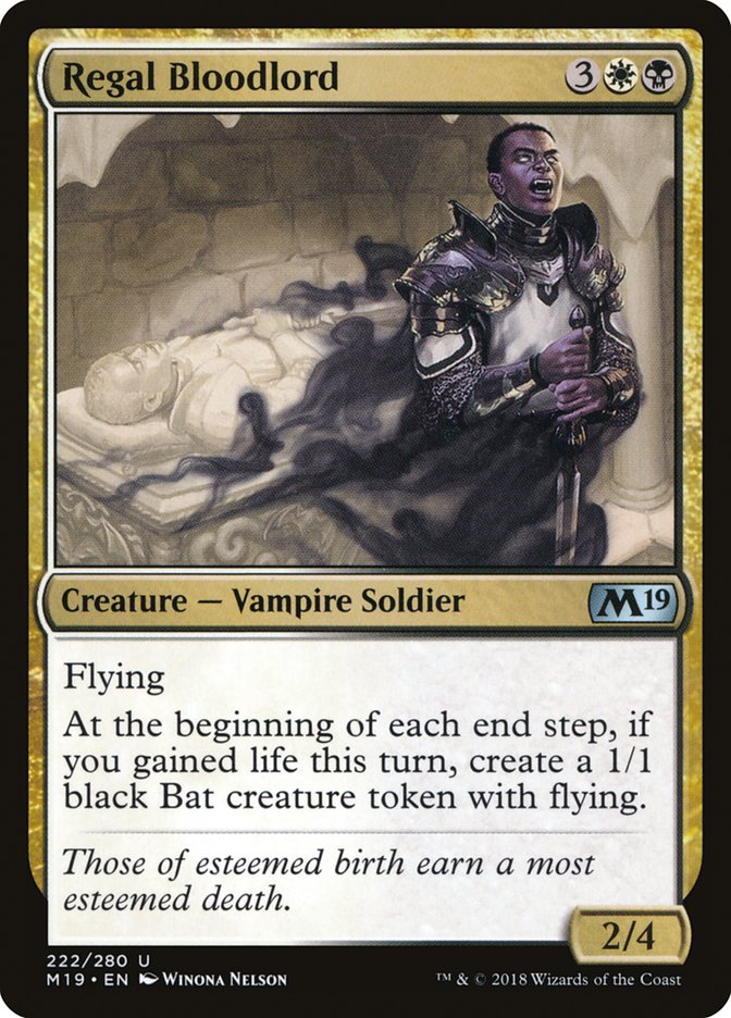Regal Bloodlord [Core Set 2019] | Boutique FDB TCG