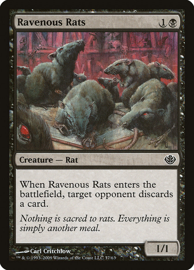 Ravenous Rats [Duel Decks: Garruk vs. Liliana] | Boutique FDB TCG