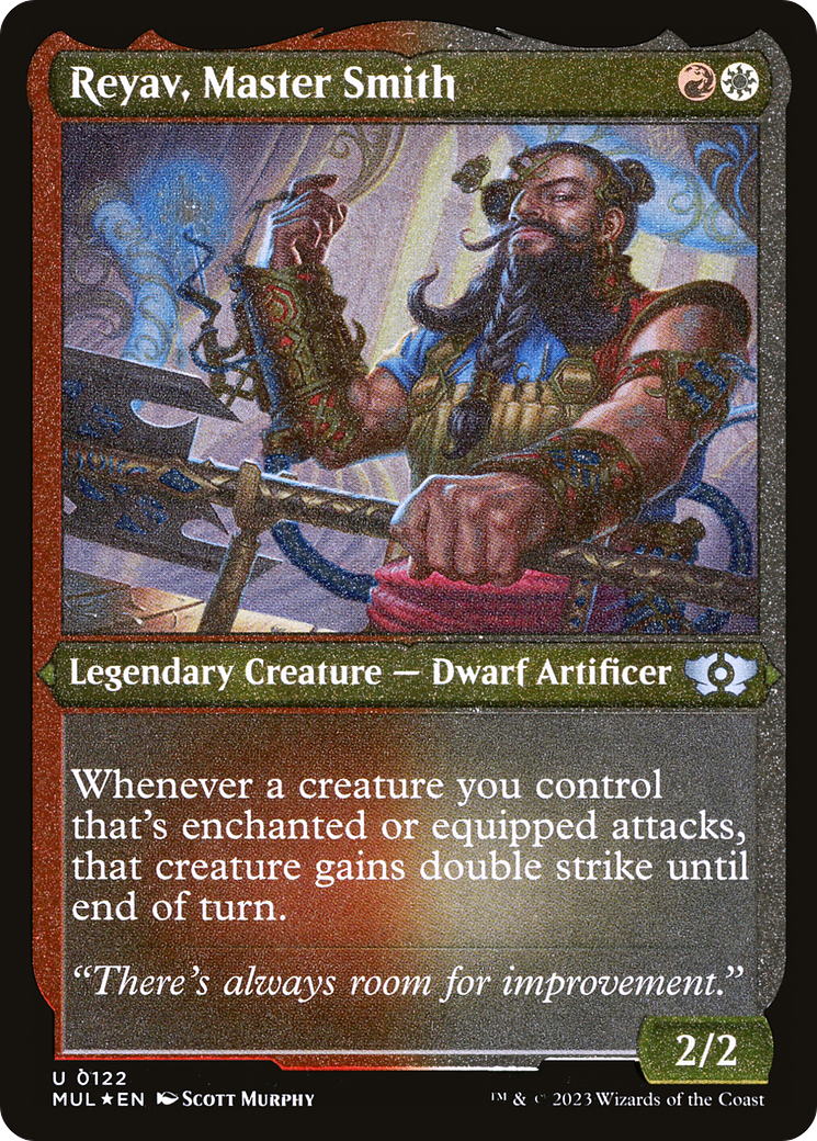 Reyav, Master Smith (Foil Etched) [Multiverse Legends] | Boutique FDB TCG