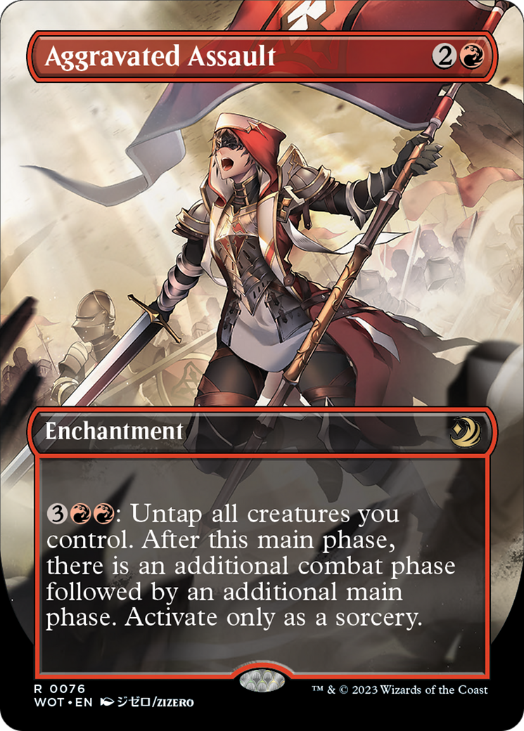 Aggravated Assault (Anime Borderless) [Wilds of Eldraine: Enchanting Tales] | Boutique FDB TCG