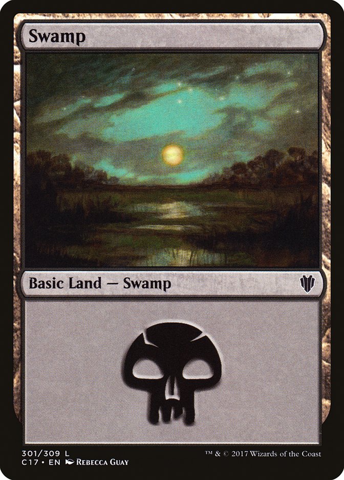 Swamp (301) [Commander 2017] | Boutique FDB TCG