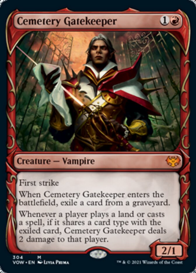 Cemetery Gatekeeper (Showcase Fang Frame) [Innistrad: Crimson Vow] | Boutique FDB TCG