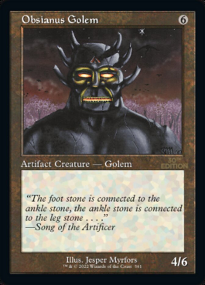 Obsianus Golem (Retro) [30th Anniversary Edition] | Boutique FDB TCG