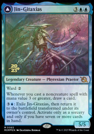 Jin-Gitaxias // The Great Synthesis [March of the Machine Prerelease Promos] | Boutique FDB TCG