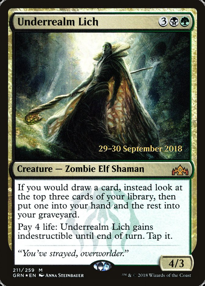 Underrealm Lich [Guilds of Ravnica Prerelease Promos] | Boutique FDB TCG