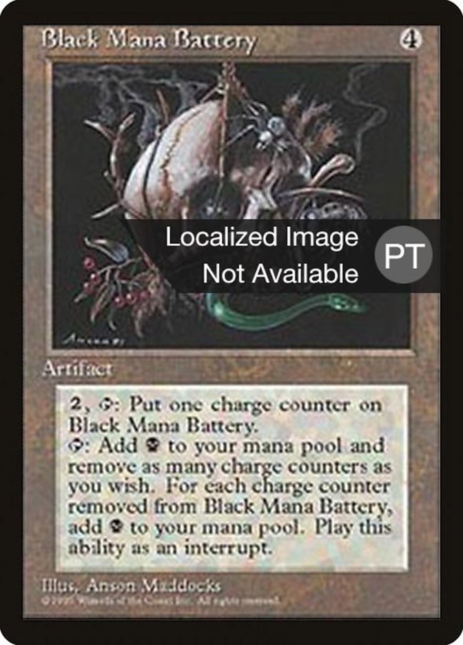 Black Mana Battery [Fourth Edition (Foreign Black Border)] | Boutique FDB TCG