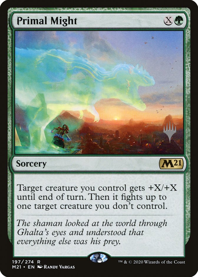 Primal Might (Promo Pack) [Core Set 2021 Promos] | Boutique FDB TCG