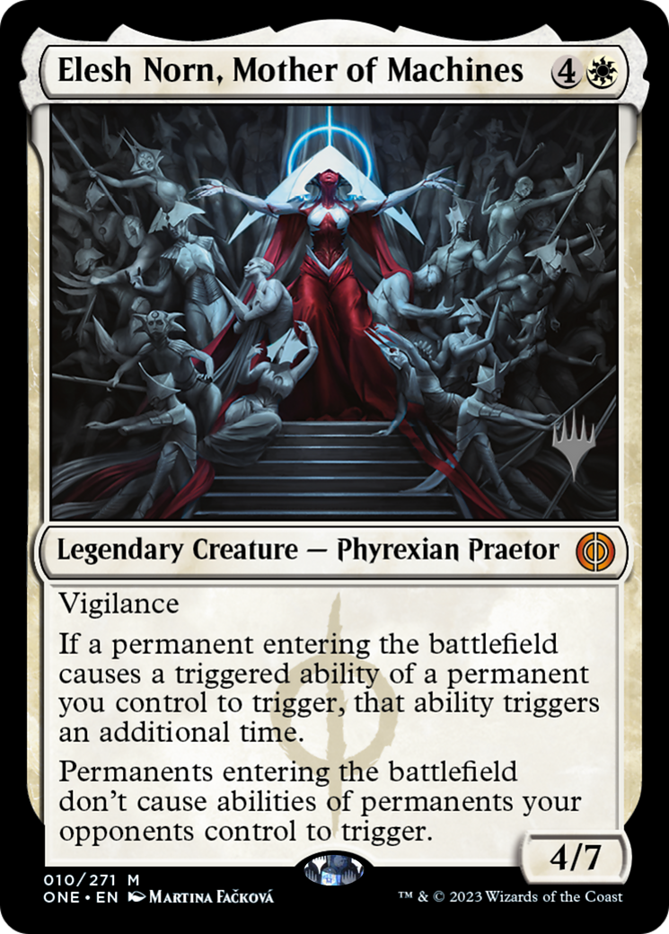 Elesh Norn, Mother of Machines (Promo Pack) [Phyrexia: All Will Be One Promos] | Boutique FDB TCG