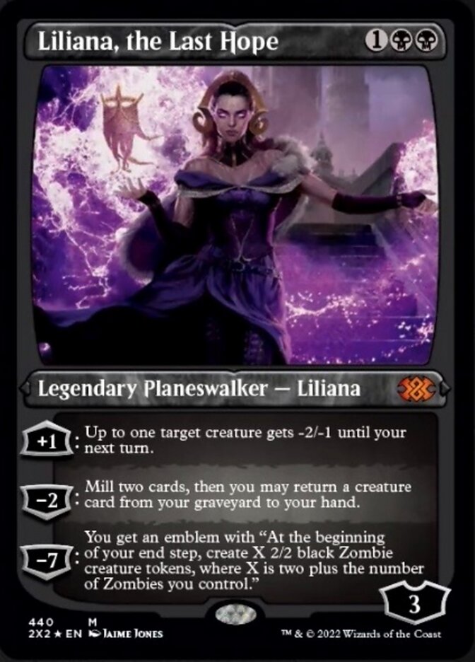 Liliana, the Last Hope (Foil Etched) [Double Masters 2022] | Boutique FDB TCG