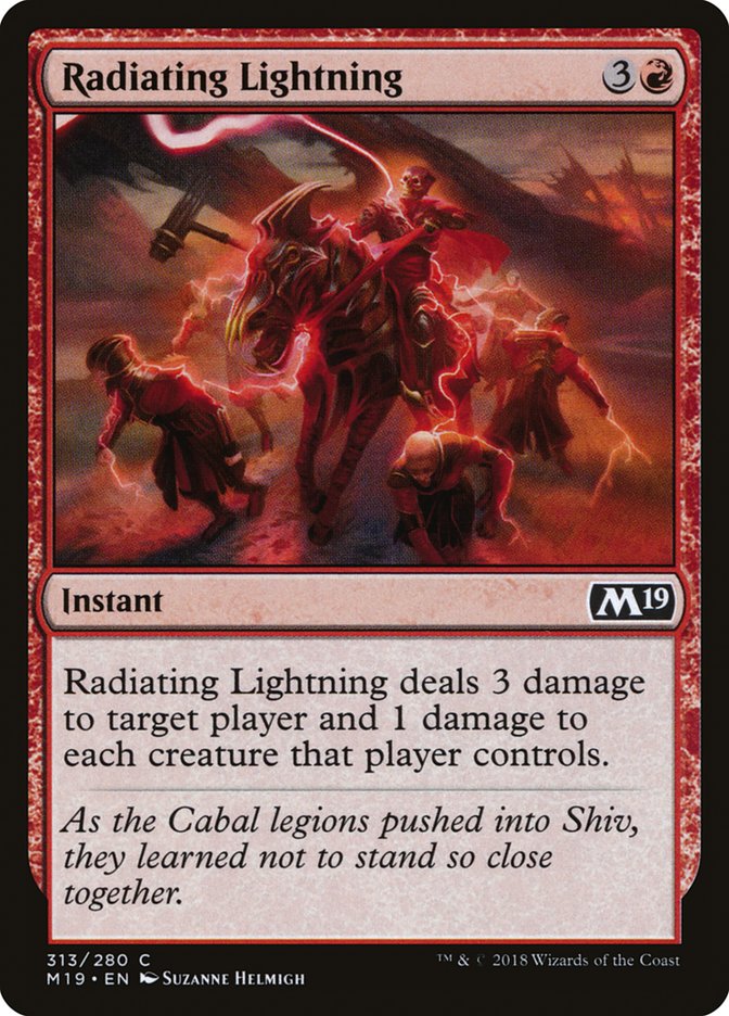 Radiating Lightning [Core Set 2019] | Boutique FDB TCG