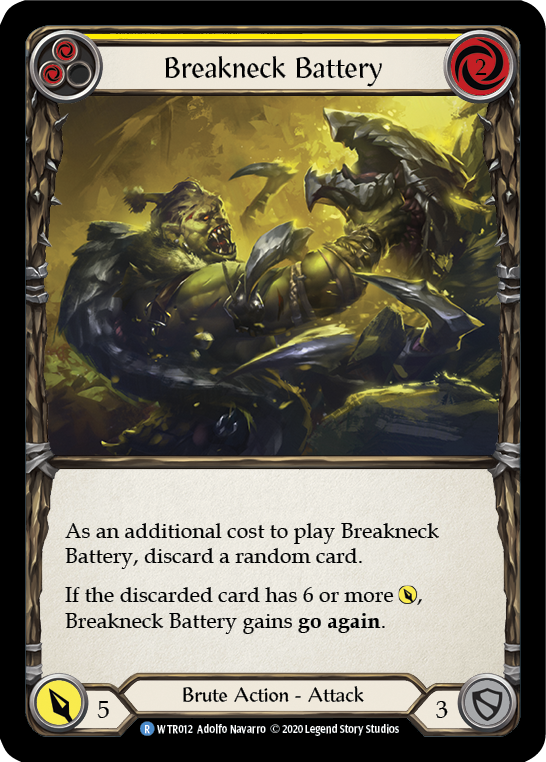 Breakneck Battery (Yellow) [U-WTR012] (Welcome to Rathe Unlimited)  Unlimited Normal | Boutique FDB TCG