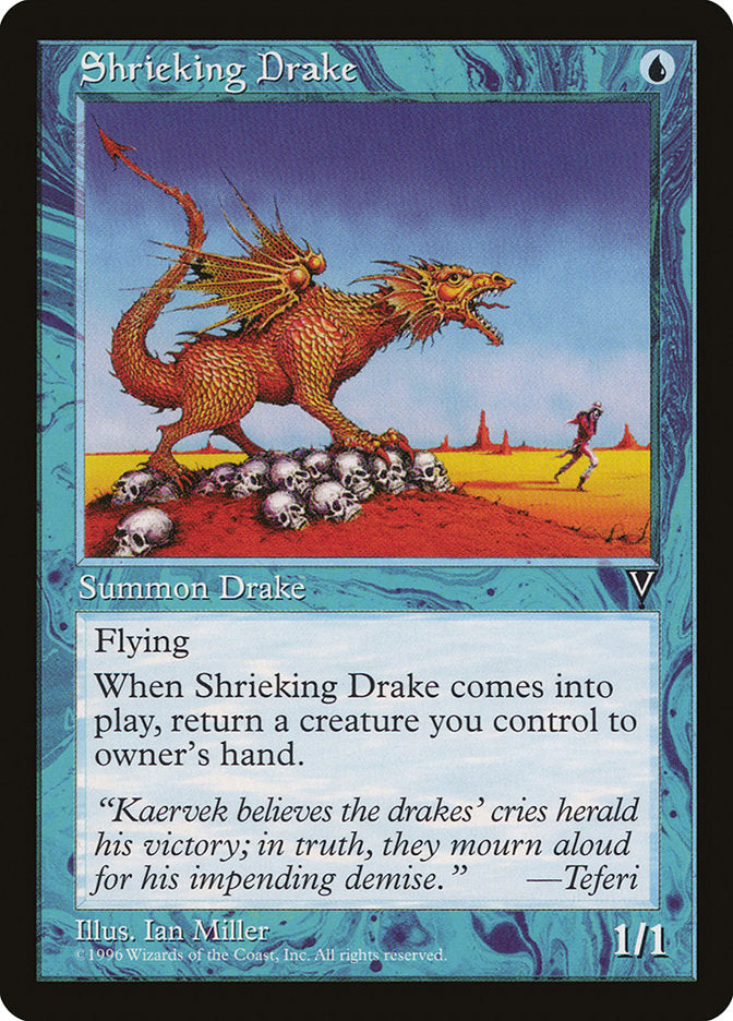 Shrieking Drake [Visions] | Boutique FDB TCG