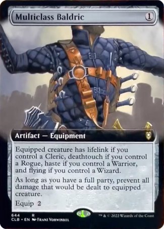 Multiclass Baldric (Extended Art) [Commander Legends: Battle for Baldur's Gate] | Boutique FDB TCG