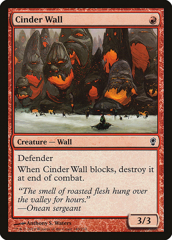 Cinder Wall [Conspiracy] | Boutique FDB TCG