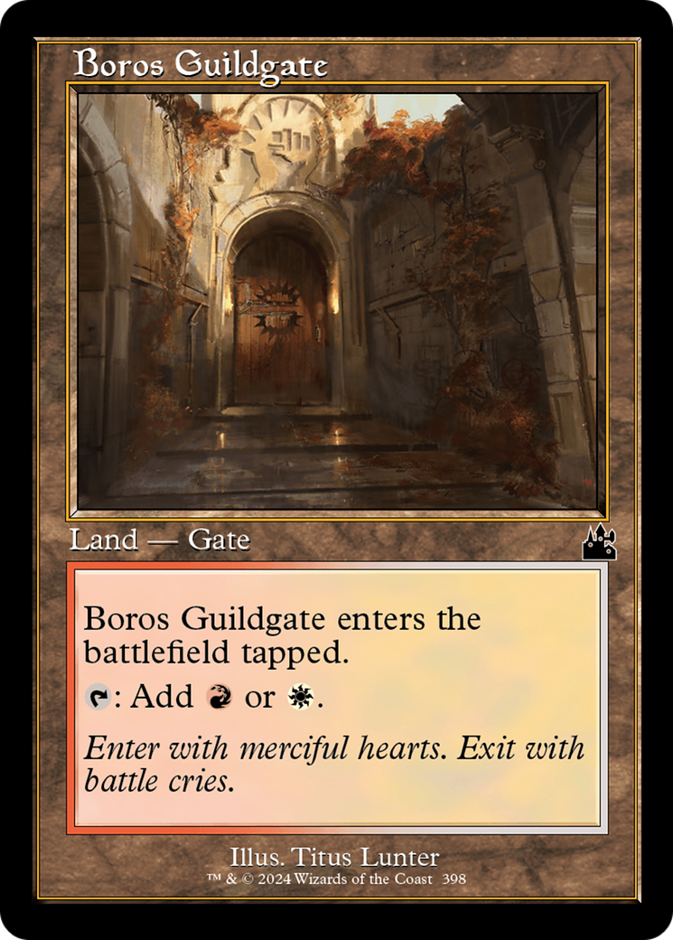 Boros Guildgate (Retro Frame) [Ravnica Remastered] | Boutique FDB TCG