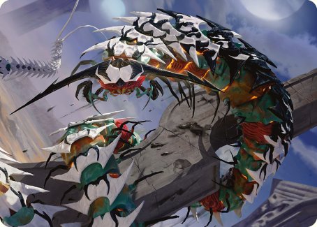 Atraxa's Skitterfang Art Card [Phyrexia: All Will Be One Art Series] | Boutique FDB TCG