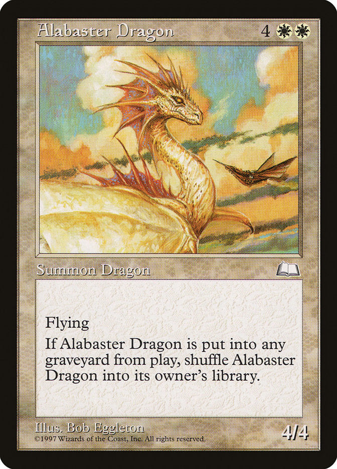 Alabaster Dragon [Weatherlight] | Boutique FDB TCG