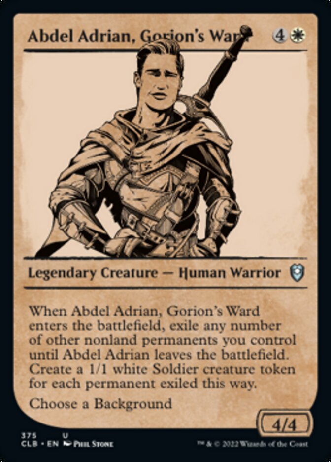 Abdel Adrian, Gorion's Ward (Showcase) [Commander Legends: Battle for Baldur's Gate] | Boutique FDB TCG