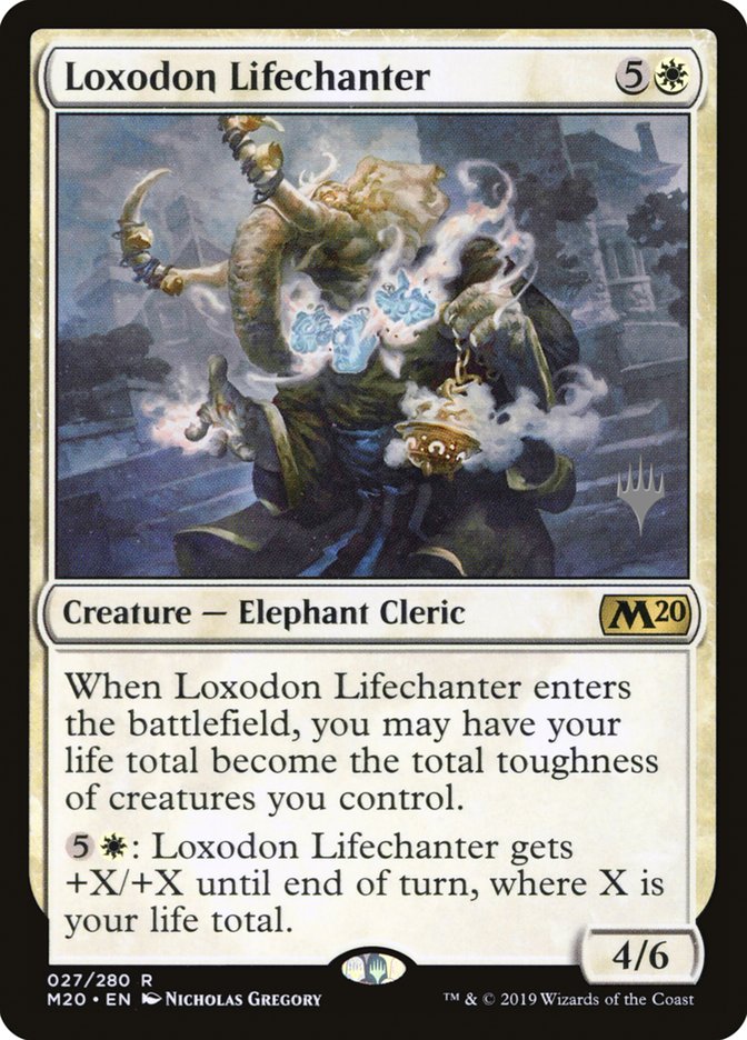 Loxodon Lifechanter (Promo Pack) [Core Set 2020 Promos] | Boutique FDB TCG