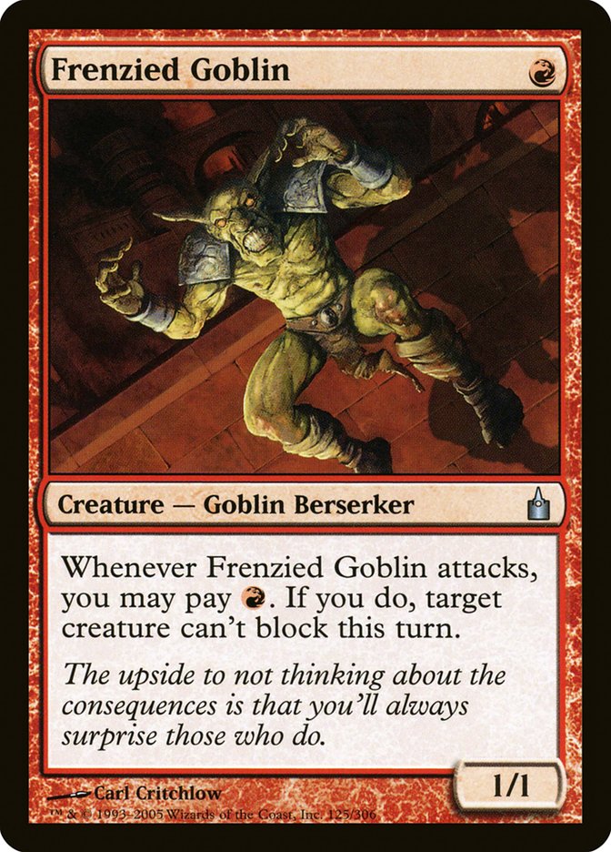 Frenzied Goblin [Ravnica: City of Guilds] | Boutique FDB TCG