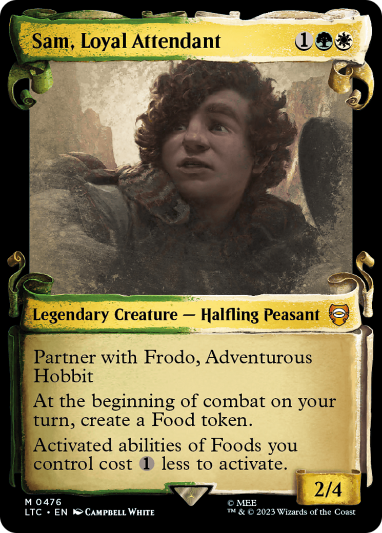 Sam, Loyal Attendant [The Lord of the Rings: Tales of Middle-Earth Commander Showcase Scrolls] | Boutique FDB TCG