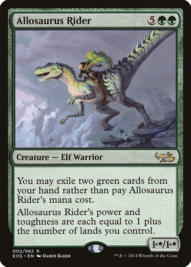 Allosaurus Rider (Elves vs. Goblins) [Duel Decks Anthology] | Boutique FDB TCG