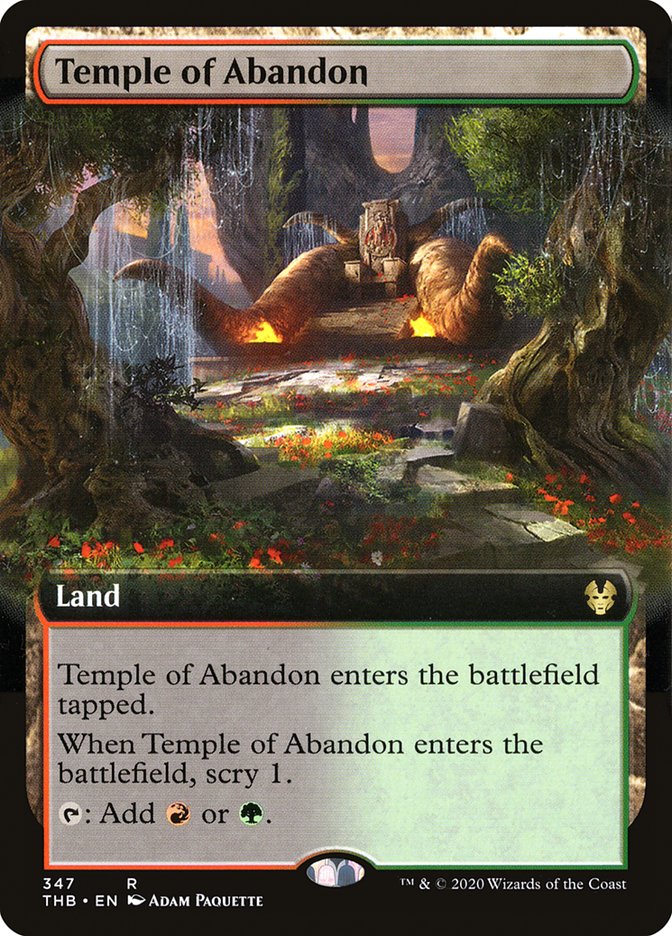 Temple of Abandon (Extended Art) [Theros Beyond Death] | Boutique FDB TCG
