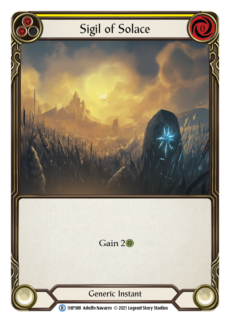 Sigil of Solace (Yellow) [1HP388] (History Pack 1) | Boutique FDB TCG