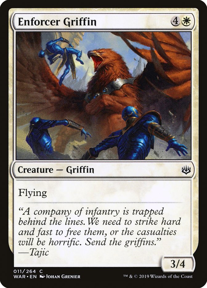 Enforcer Griffin [War of the Spark] | Boutique FDB TCG
