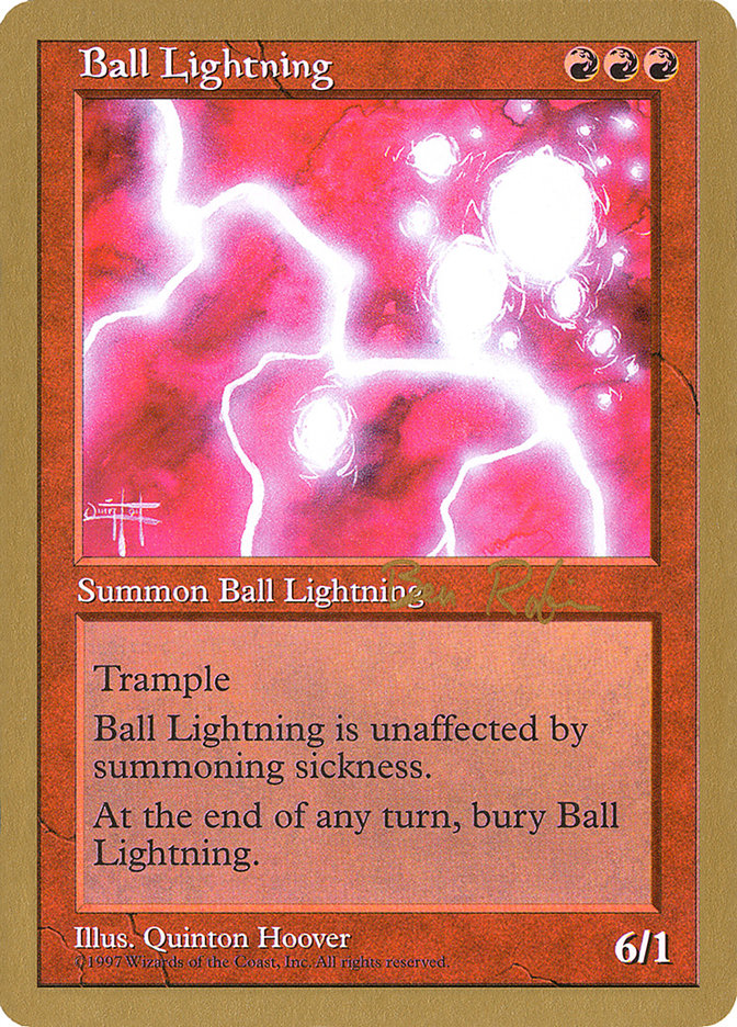 Ball Lightning (Ben Rubin) [World Championship Decks 1998] | Boutique FDB TCG