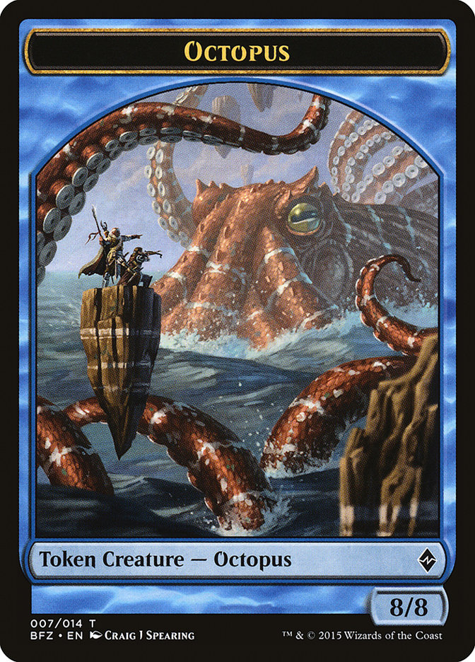 Octopus Token [Battle for Zendikar Tokens] | Boutique FDB TCG