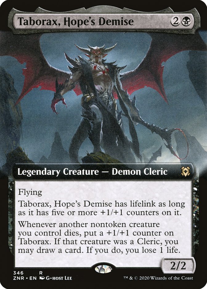 Taborax, Hope's Demise (Extended Art) [Zendikar Rising] | Boutique FDB TCG