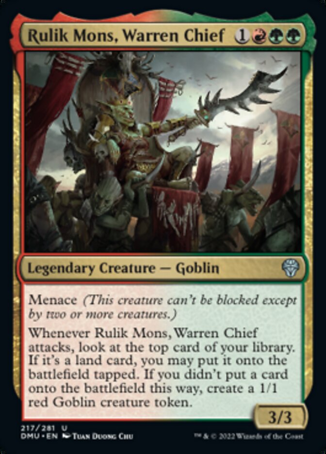 Rulik Mons, Warren Chief [Dominaria United] | Boutique FDB TCG