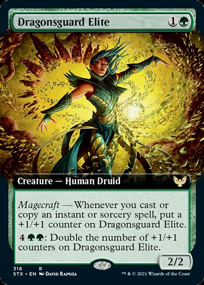 Dragonsguard Elite (Extended Art) [Strixhaven: School of Mages] | Boutique FDB TCG